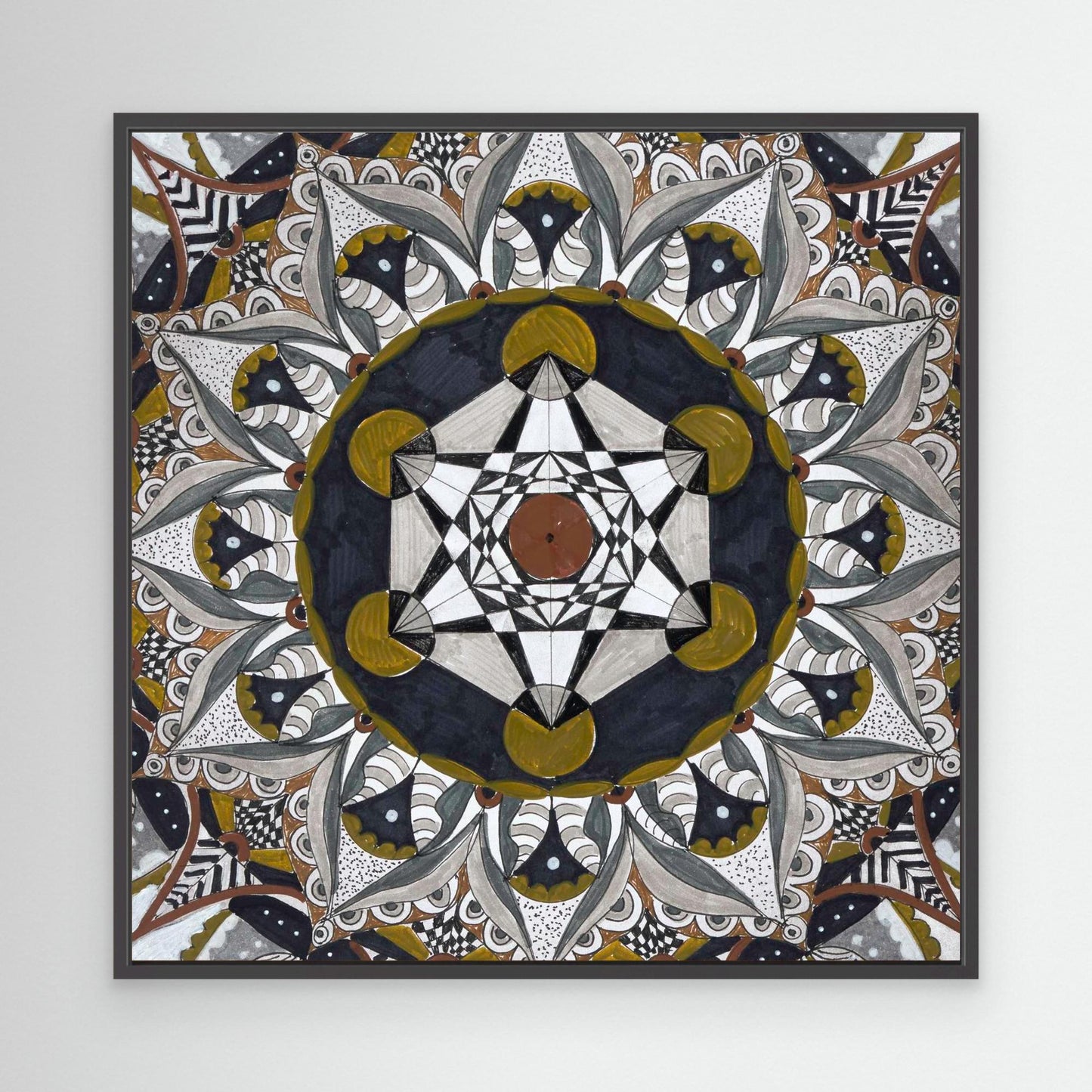 Mandala quadratisch - „Kosmische Balance“