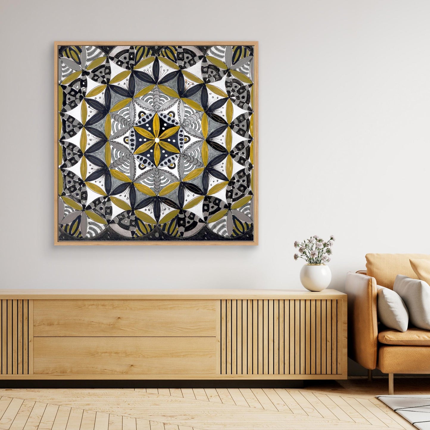 Lebensblume quadrat - Mandala