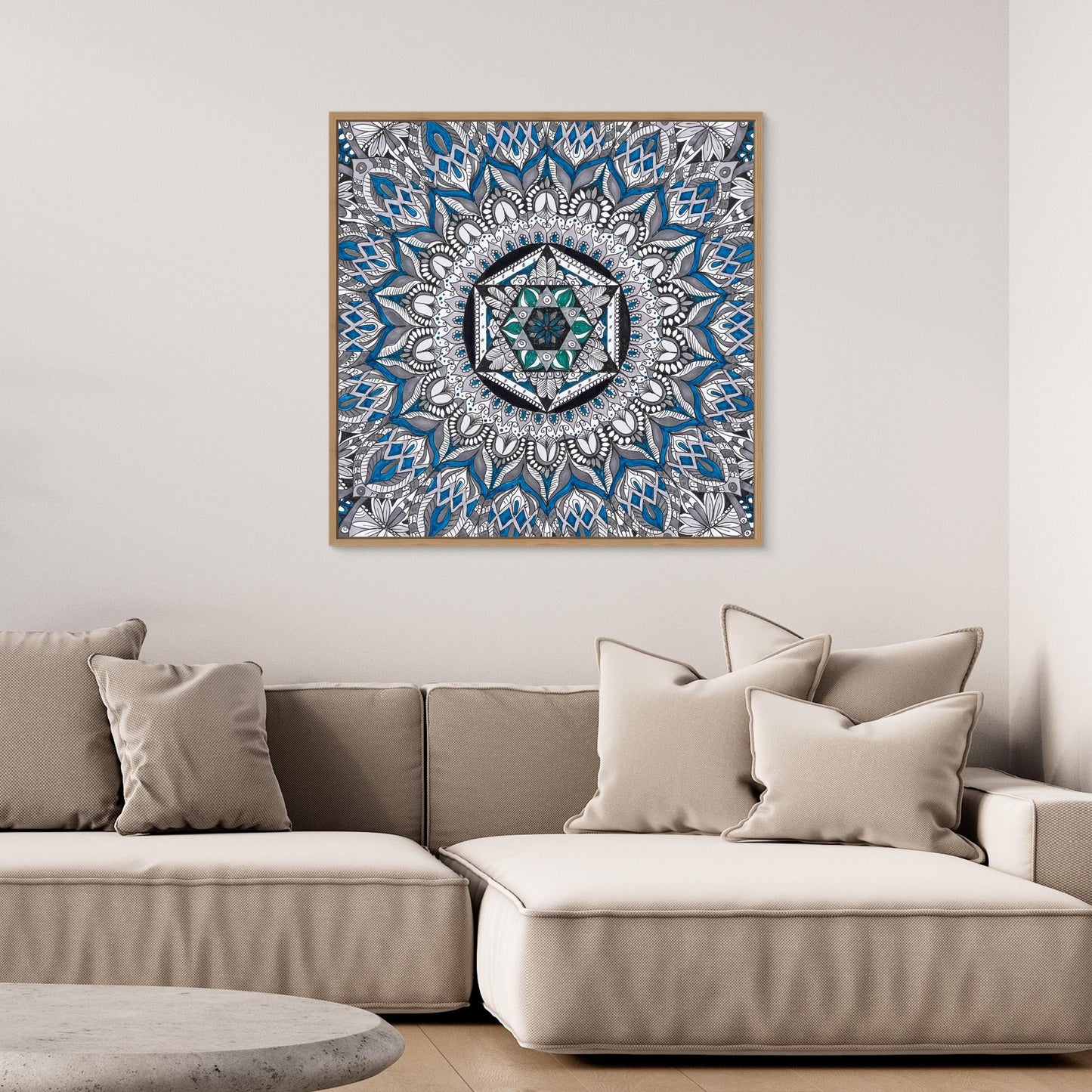 Mandala quadratisch - „Heilige Symmetrie“