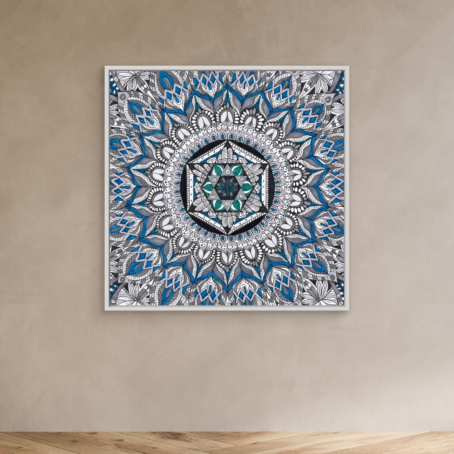 Mandala quadratisch - „Heilige Symmetrie“
