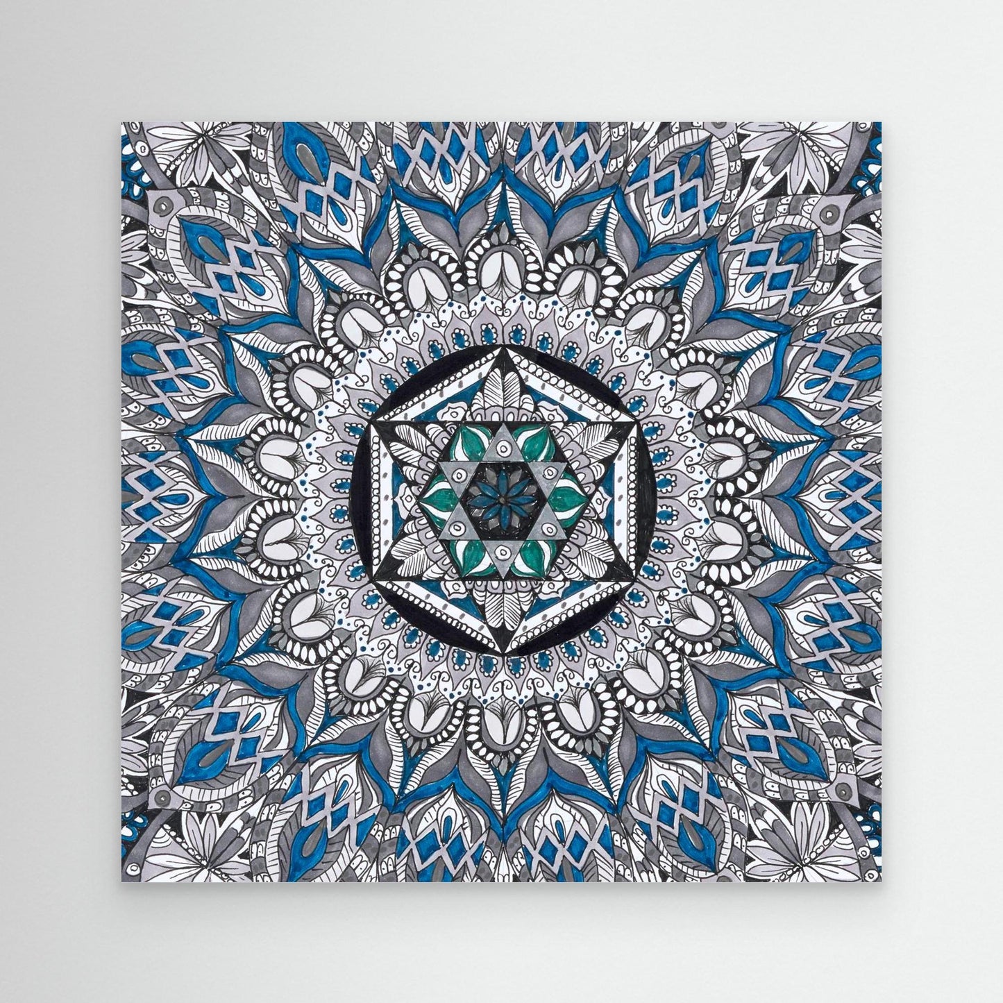 Mandala quadratisch - „Heilige Symmetrie“