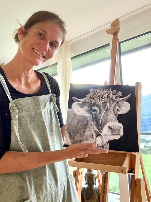 Montafoner Braunvieh – Original Zeichnung