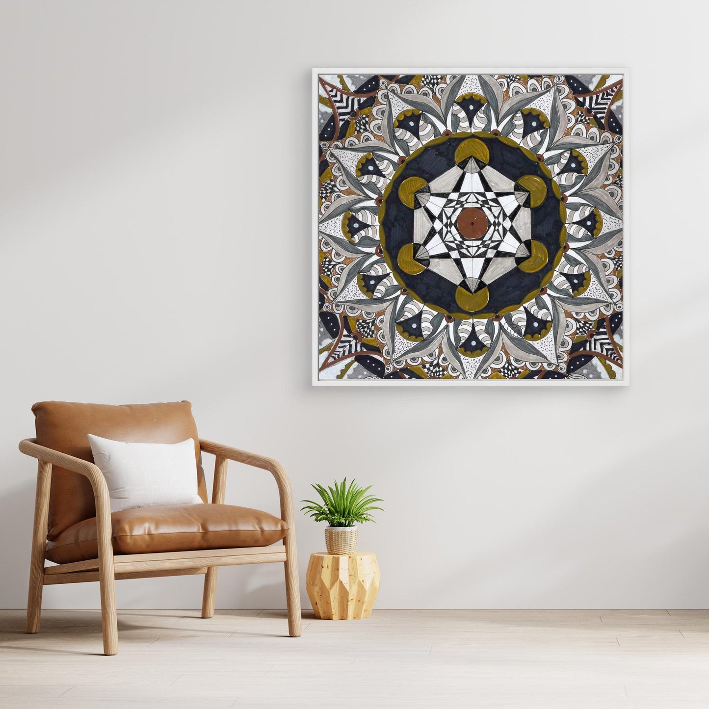 Mandala quadratisch - „Kosmische Balance“