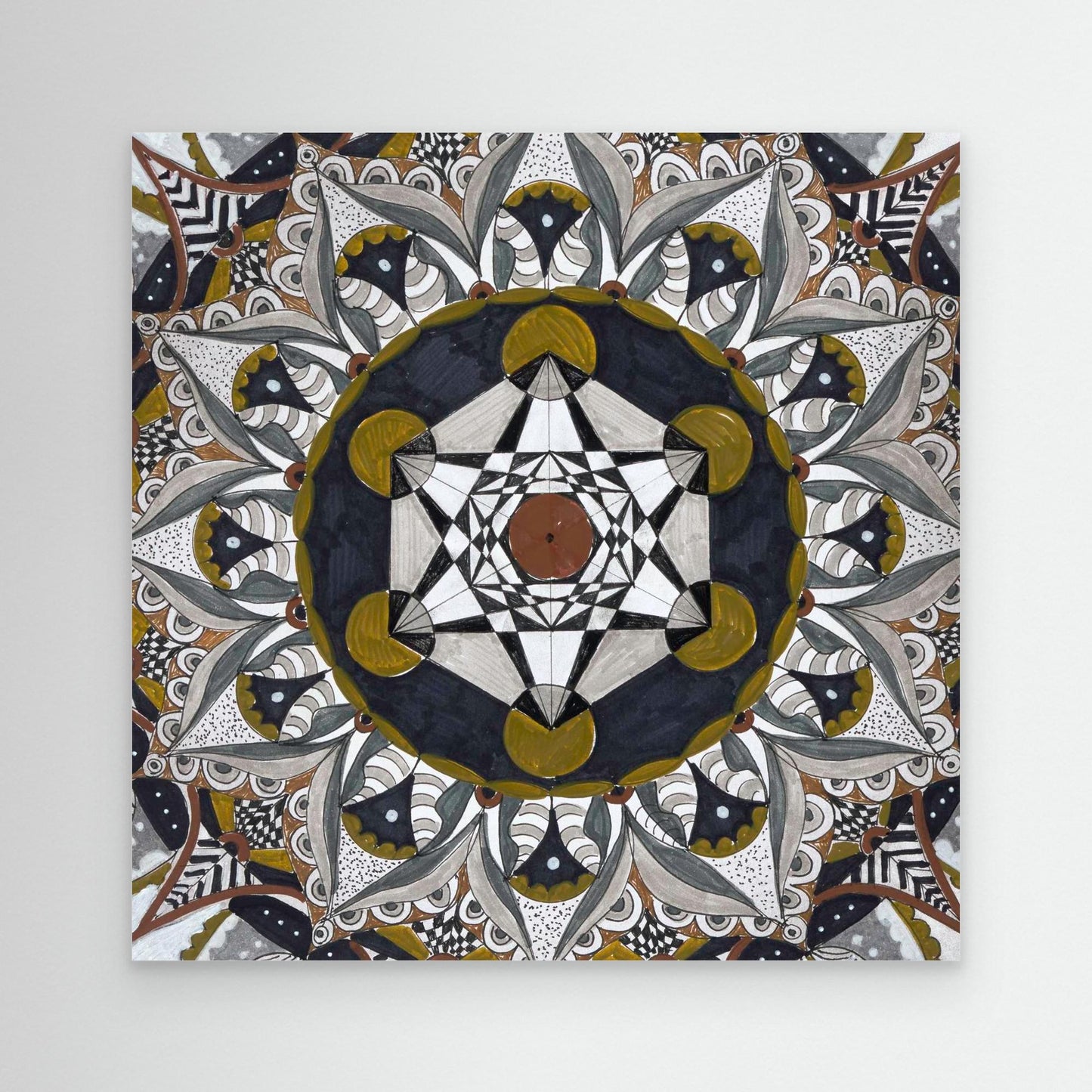 Mandala quadratisch - „Kosmische Balance“