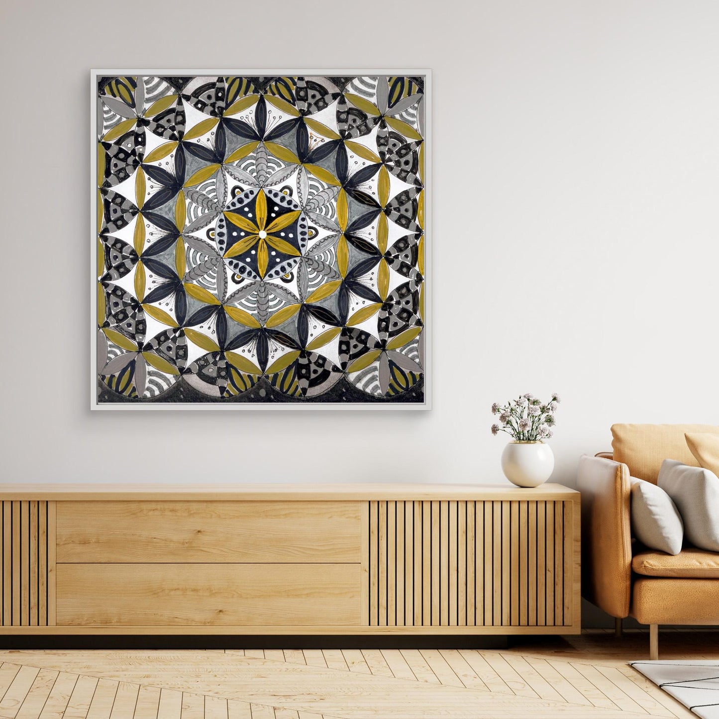Lebensblume quadrat - Mandala