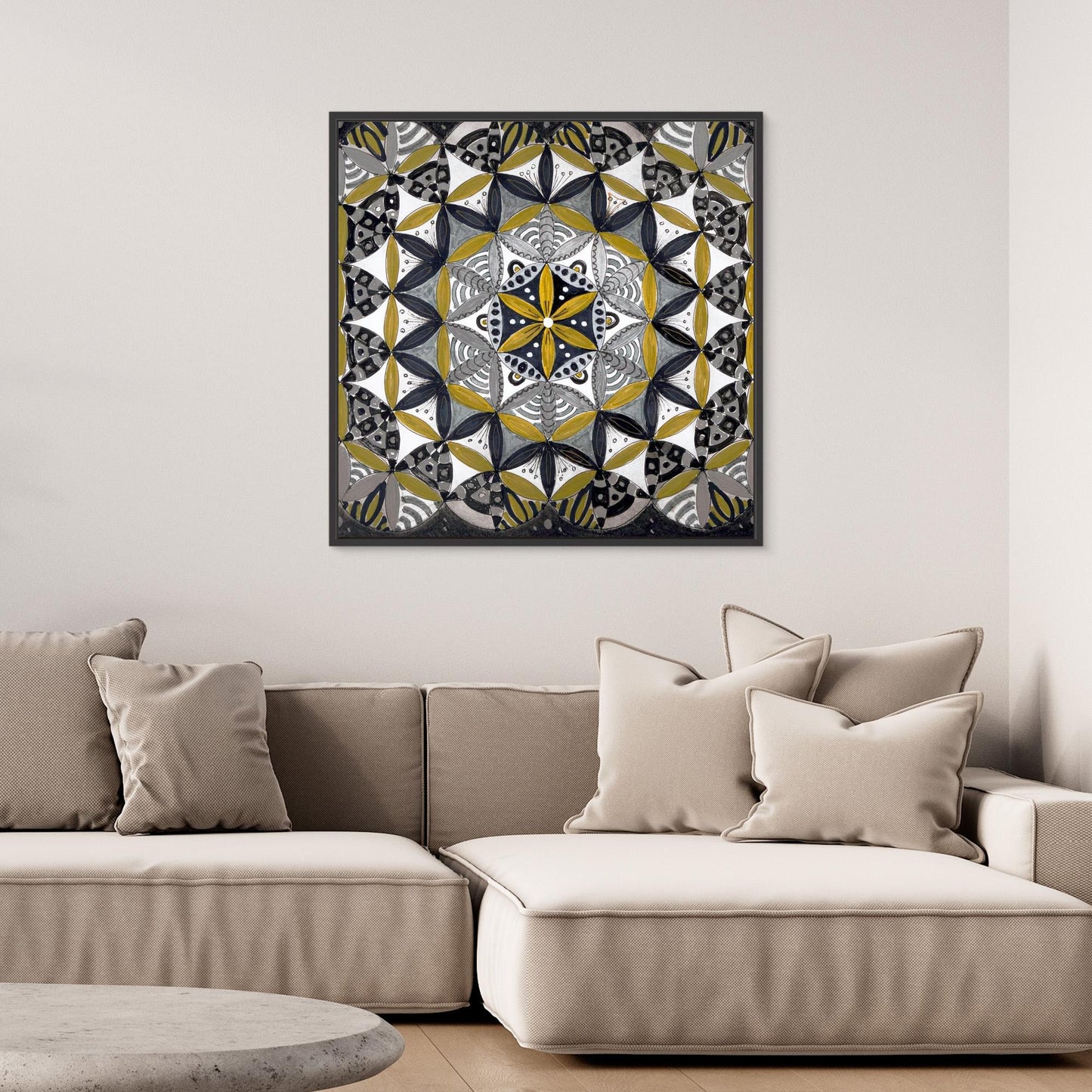 Lebensblume quadrat - Mandala