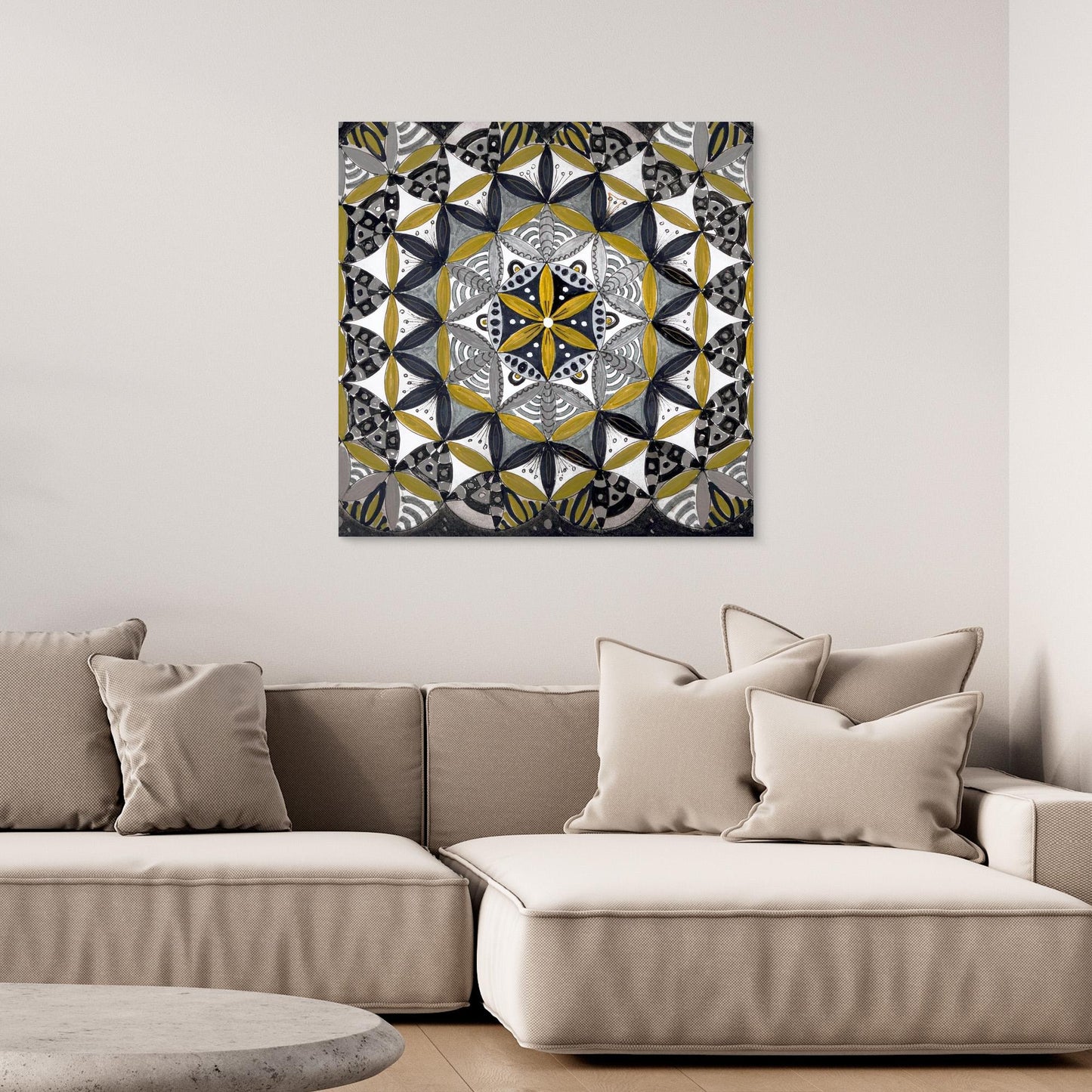 Lebensblume quadrat - Mandala