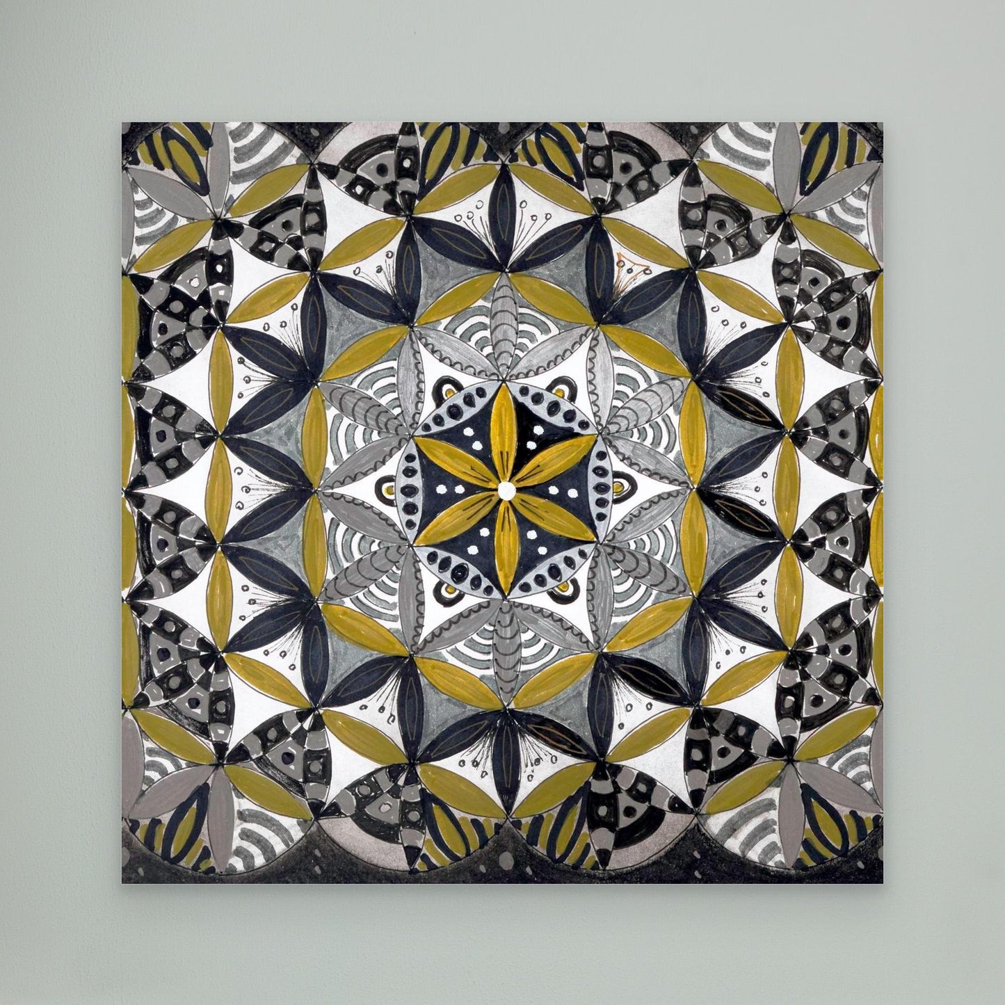 Lebensblume quadrat - Mandala