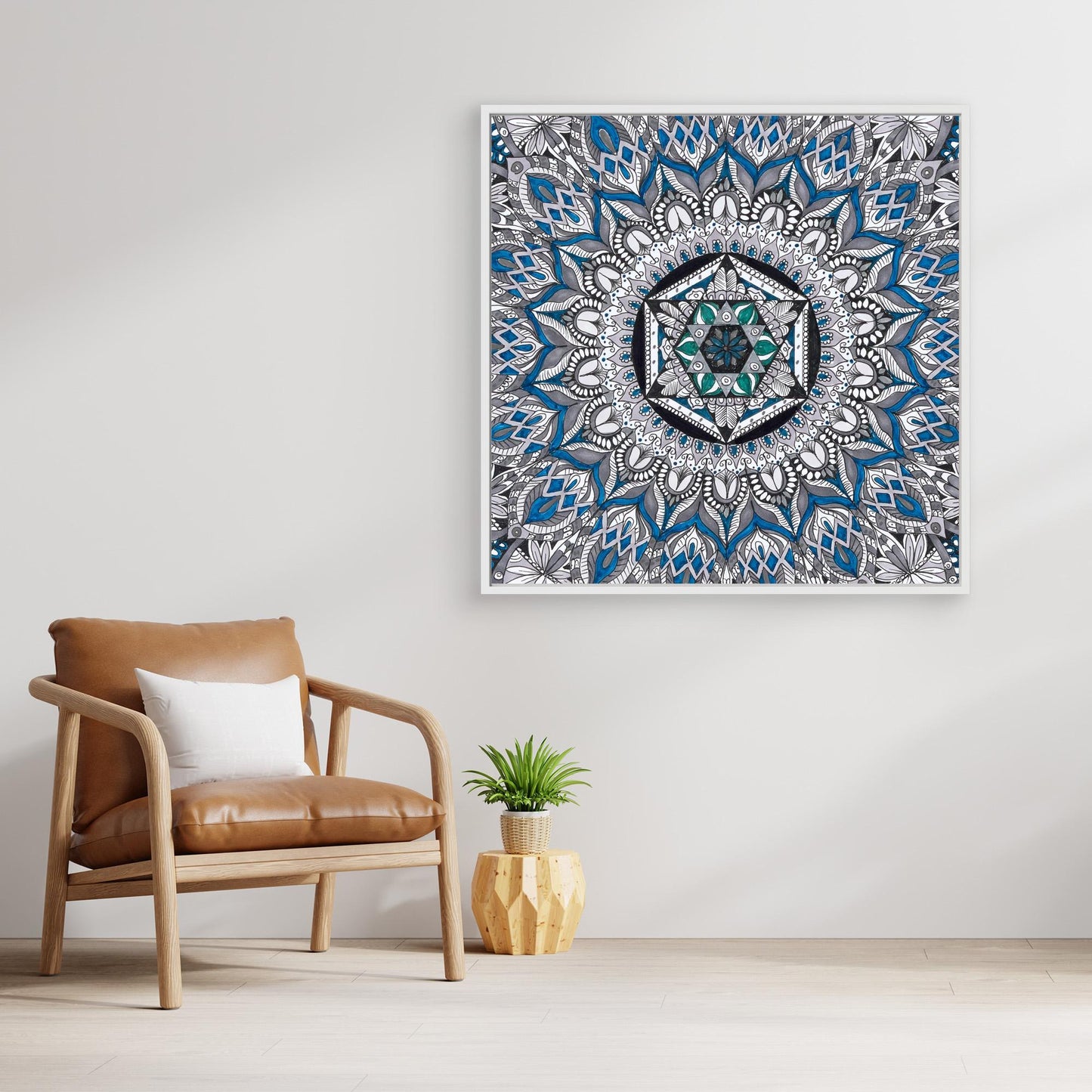 Mandala quadratisch - „Heilige Symmetrie“