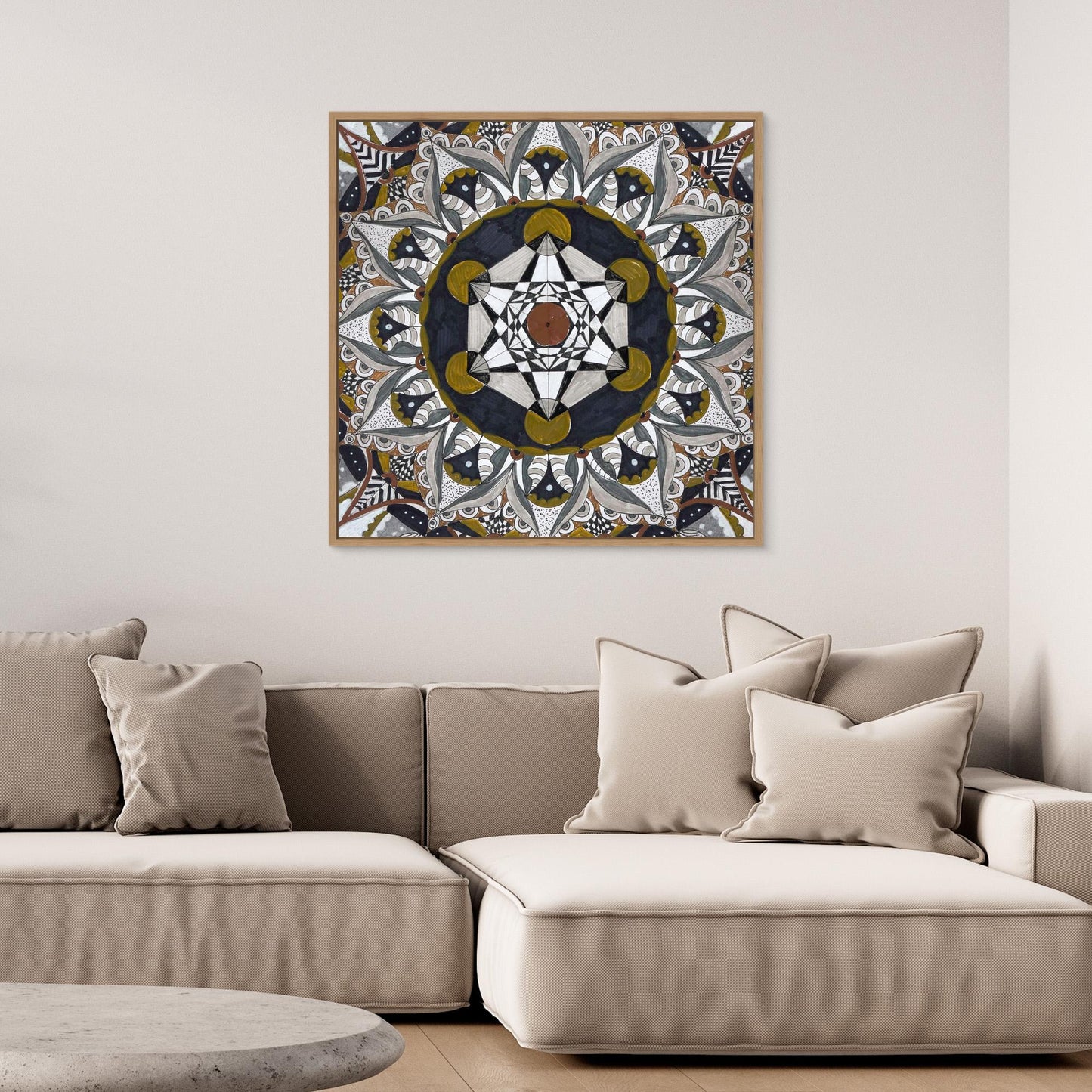 Mandala quadratisch - „Kosmische Balance“