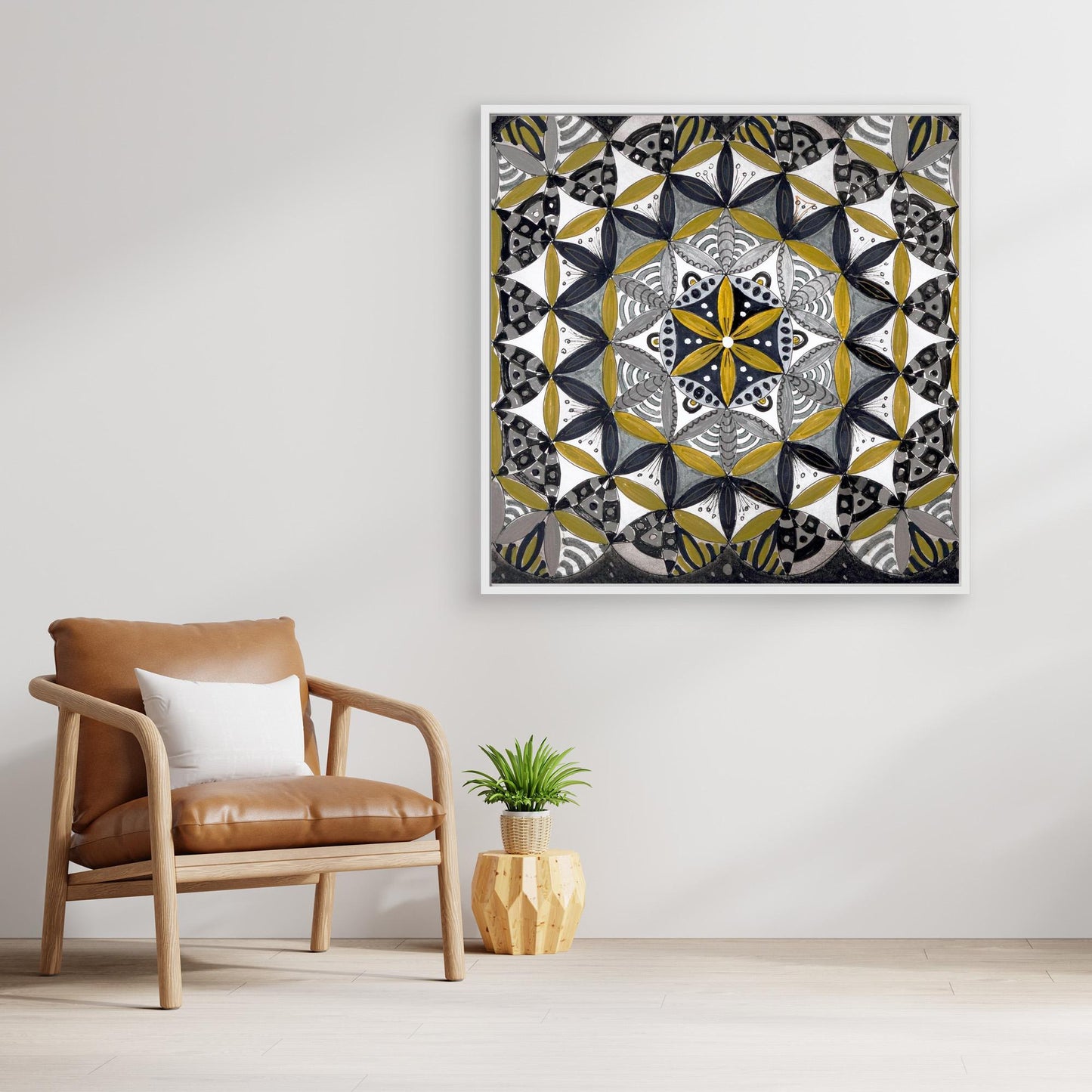 Lebensblume quadrat - Mandala