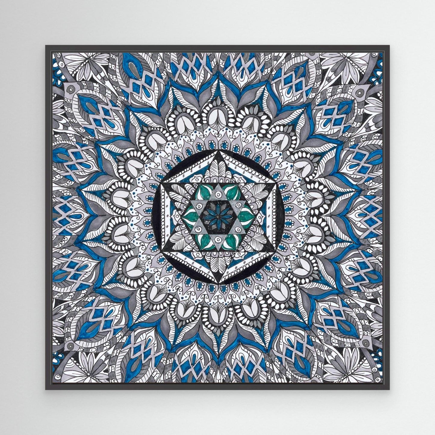Mandala quadratisch - „Heilige Symmetrie“