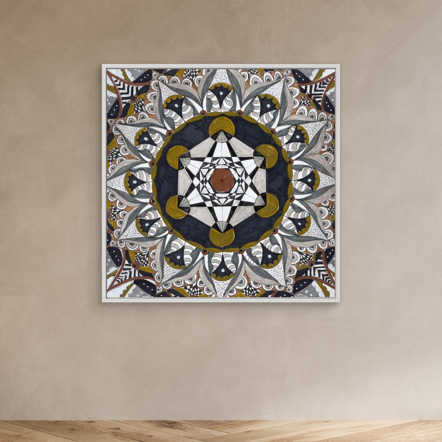 Mandala quadratisch - „Kosmische Balance“