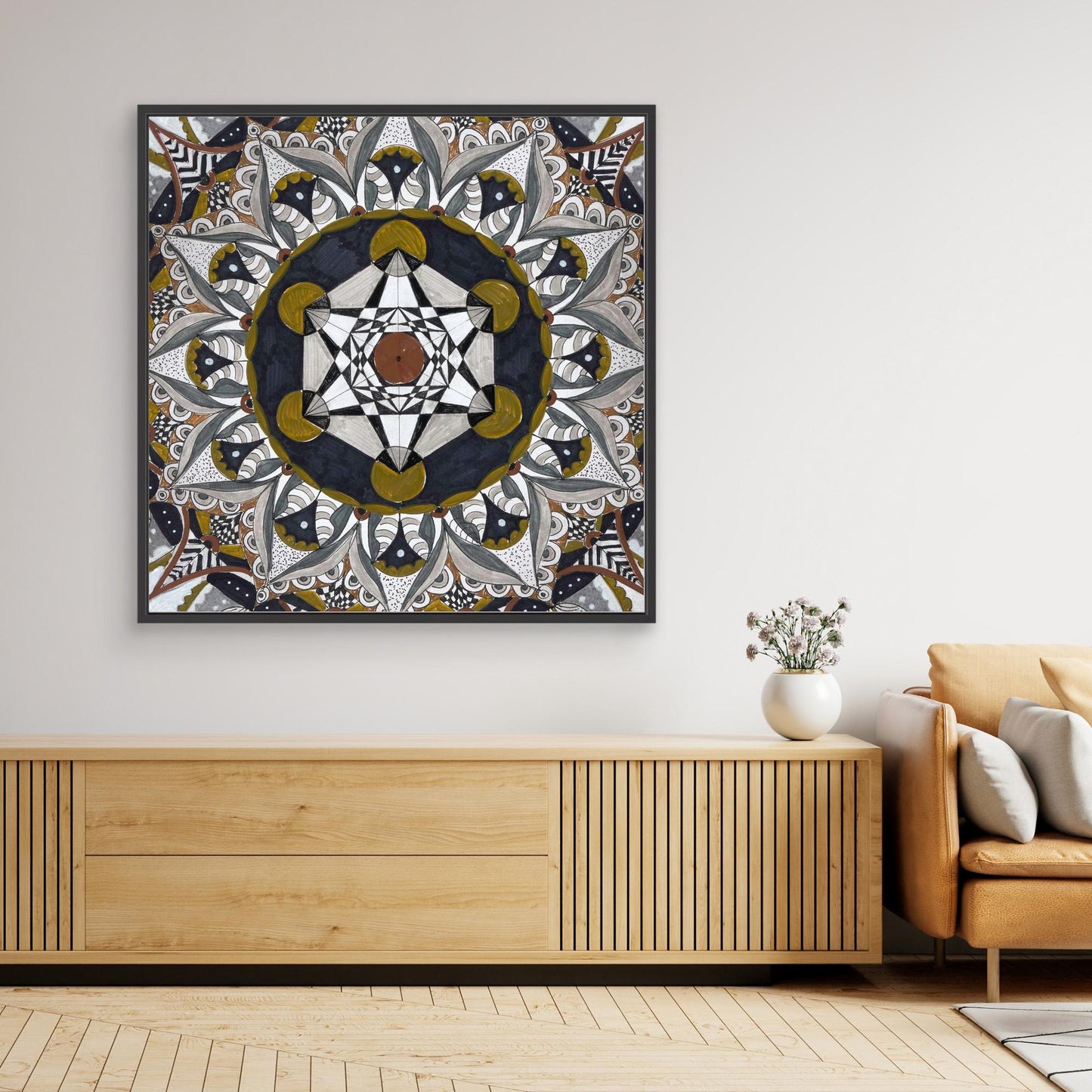 Mandala quadratisch - „Kosmische Balance“
