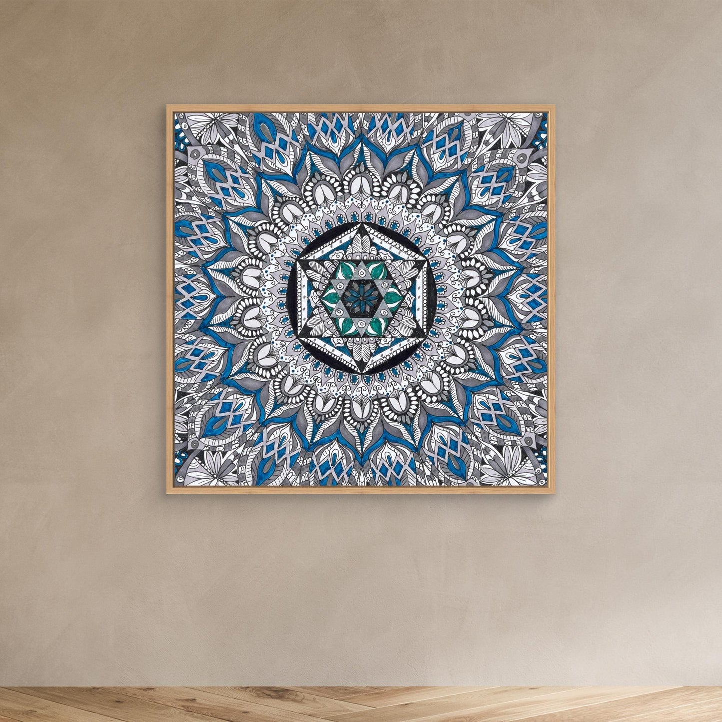 Mandala quadratisch - „Heilige Symmetrie“