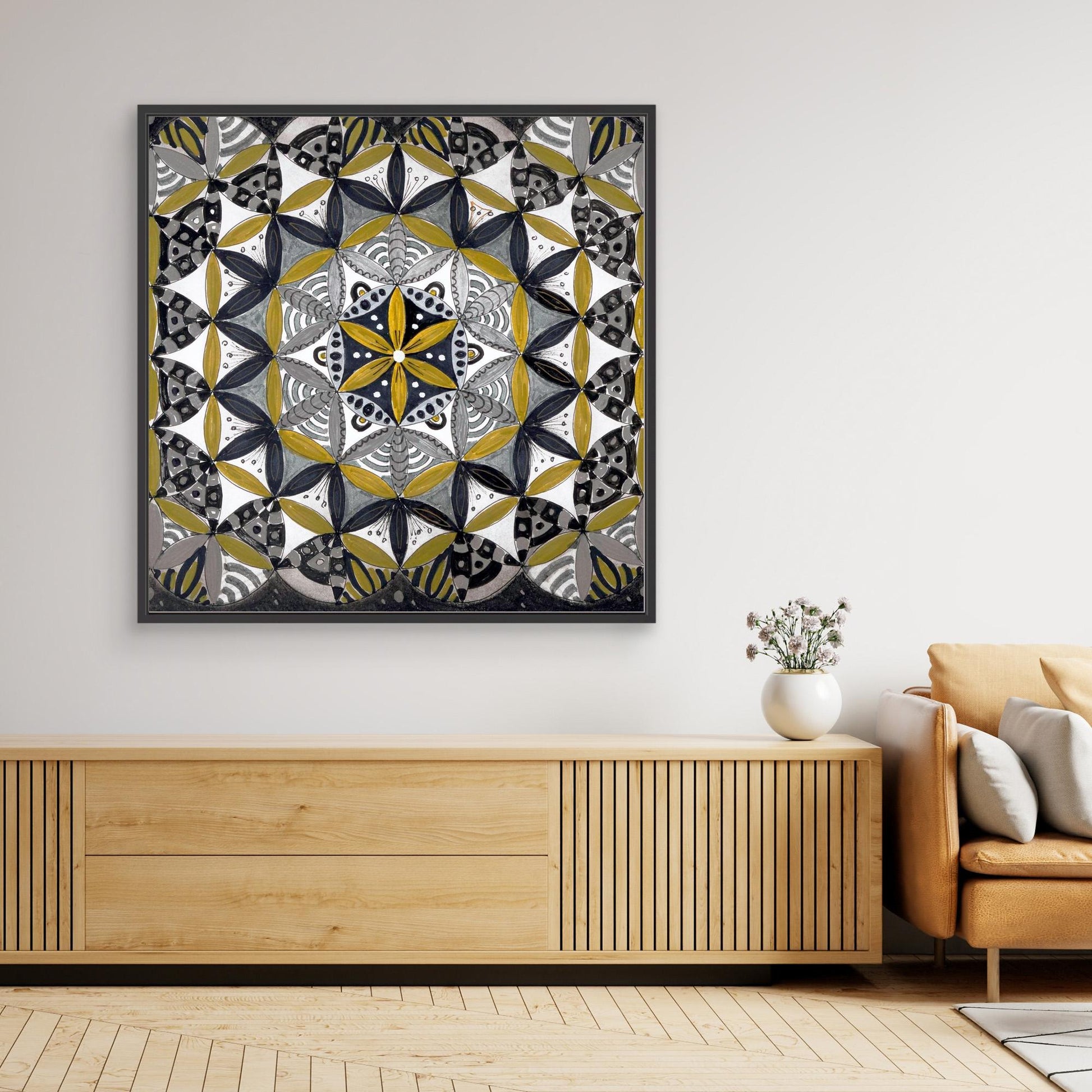 Lebensblume quadrat - Mandala