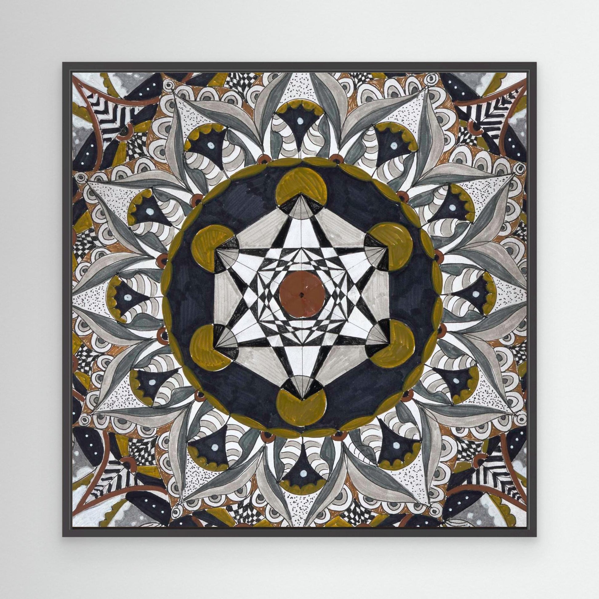 Mandala quadratisch - „Kosmische Balance“