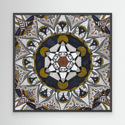 Mandala quadratisch - „Kosmische Balance“