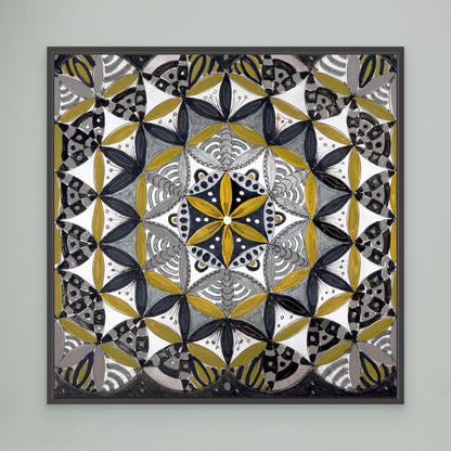 Lebensblume quadrat - Mandala