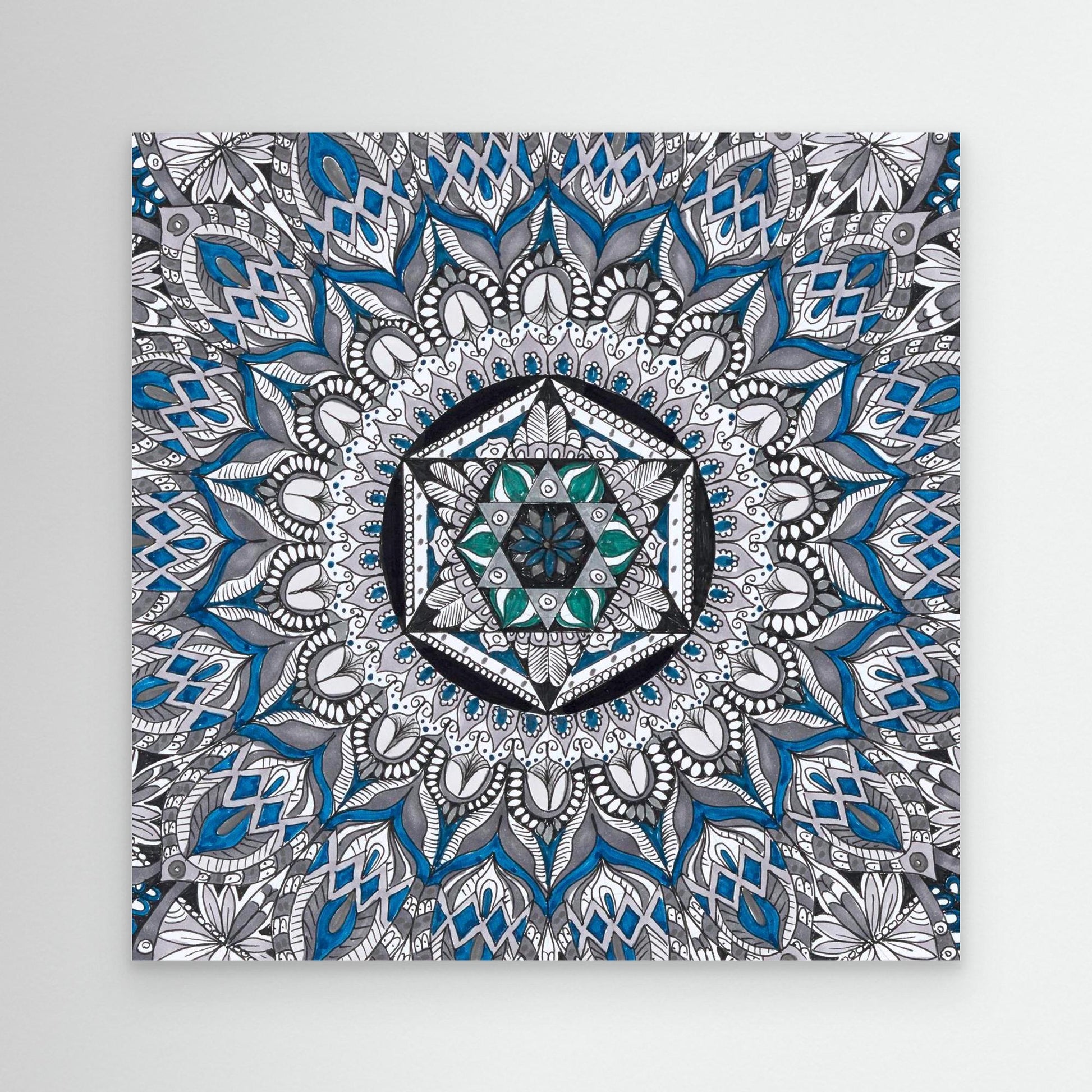Mandala quadratisch - „Heilige Symmetrie“