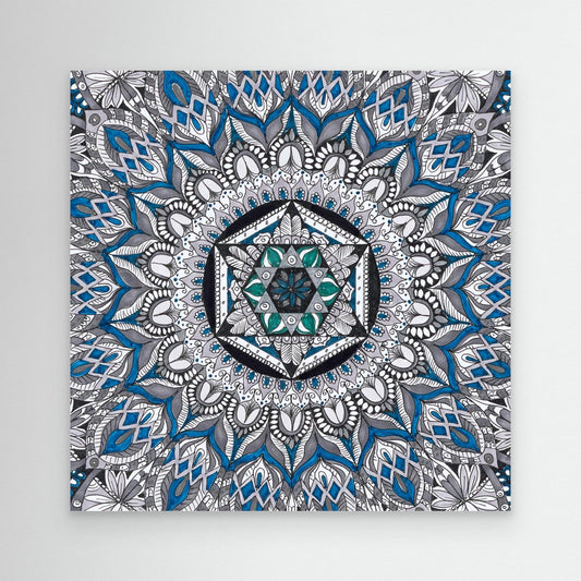 Mandala quadratisch - „Heilige Symmetrie“