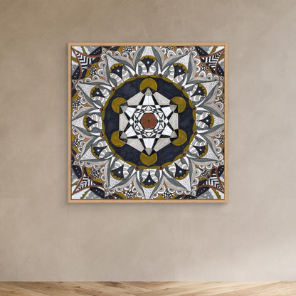 Mandala quadratisch - „Kosmische Balance“
