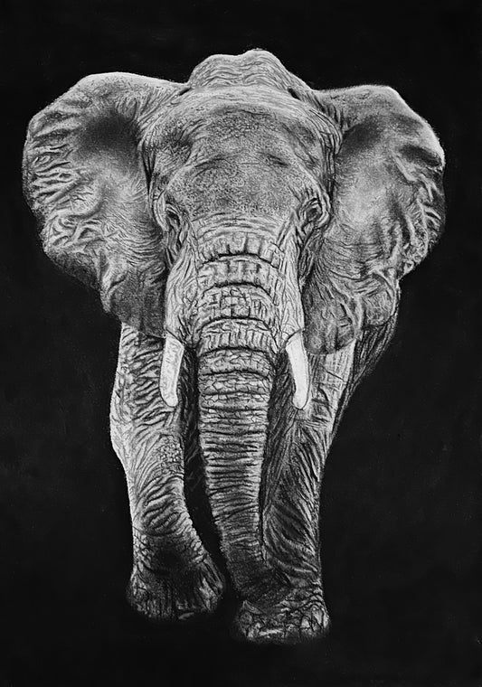Elefant - Original Zeichnung