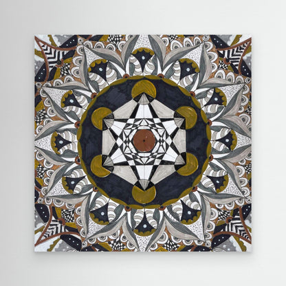 Mandala quadratisch - „Kosmische Balance“