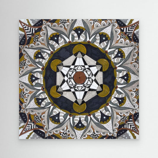 Mandala quadratisch - „Kosmische Balance“