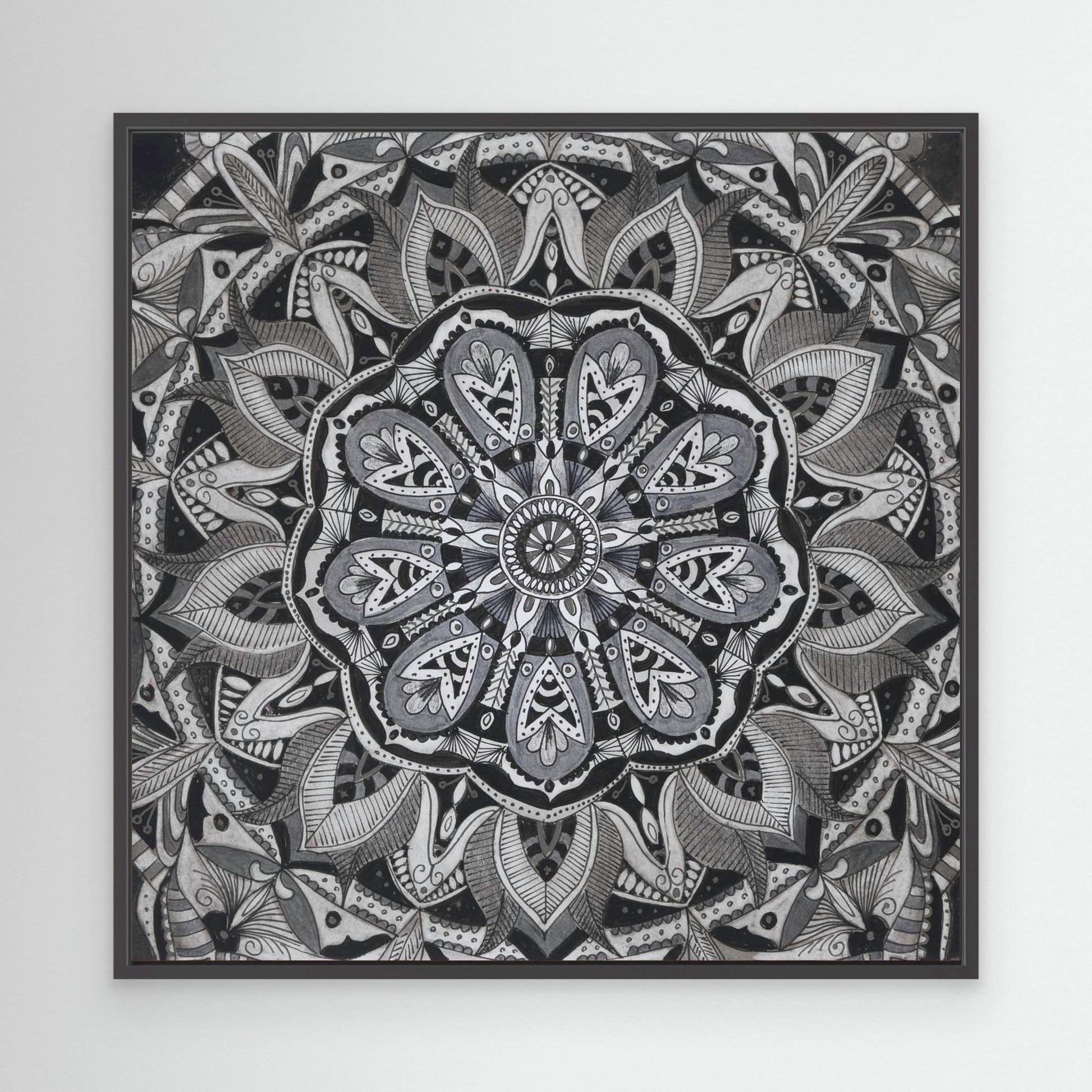 Mandala quadratisch -  „Blüte in Balance“