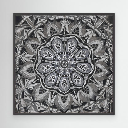 Mandala quadratisch -  „Blüte in Balance“