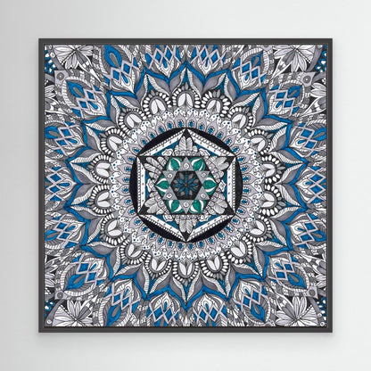 Mandala quadratisch - „Heilige Symmetrie“