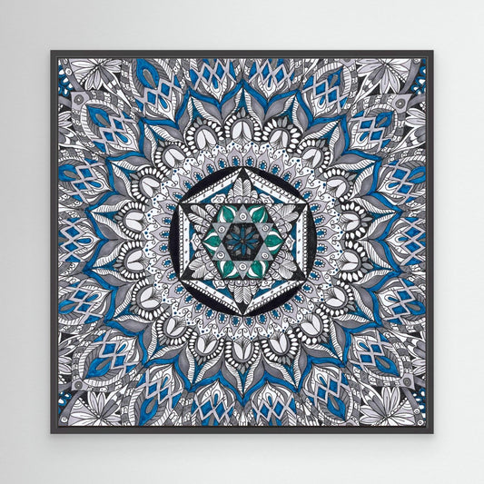 Mandala quadratisch - „Heilige Symmetrie“