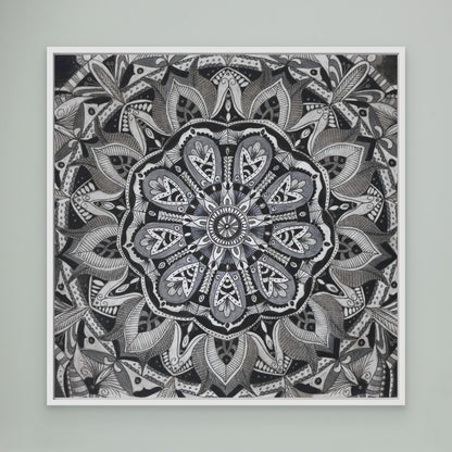 Mandala quadratisch -  „Blüte in Balance“