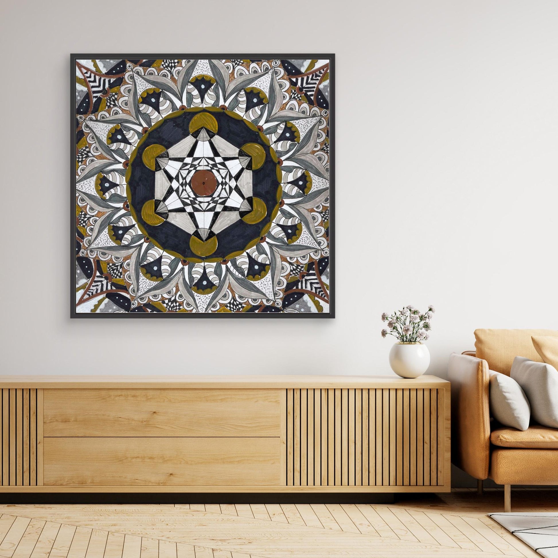 Mandala quadratisch - „Kosmische Balance“