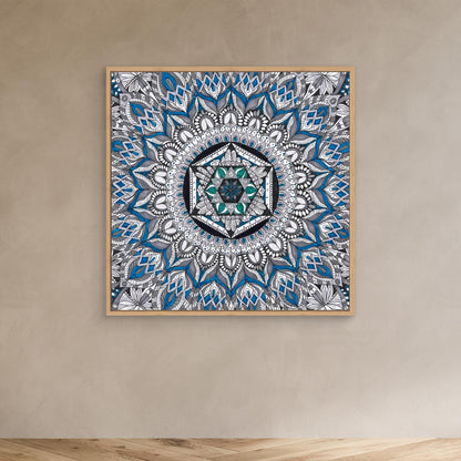 Mandala quadratisch - „Heilige Symmetrie“